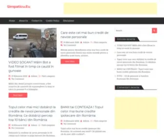 Simpaticu.eu(Un simplu sit WordPress) Screenshot