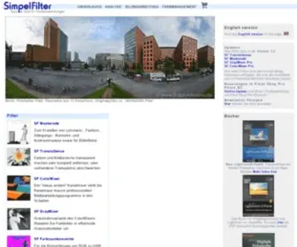 Simpelfilter.de(Tools und Tipps für Grafikanwendungen) Screenshot