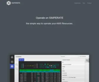 Simperate.io(A desktop cross) Screenshot