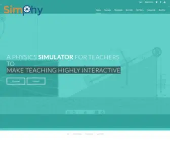 Simphy.com(Interactive 2D Physics Simulator) Screenshot