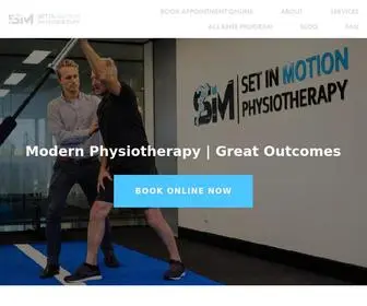 Simphysio.com.au(Set in Motion Physiotherapists) Screenshot