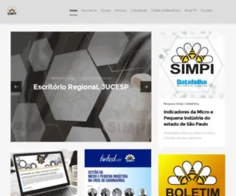 Simpi.org.br(Sindicato da Micro e Pequena Indústria do Estado de São Paulo) Screenshot