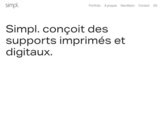 Simpl.be(SRL est un studio de design graphique à Bruxelles) Screenshot