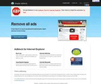 Simple-Adblock.com(Adblock for Internet Explorer version IE7) Screenshot