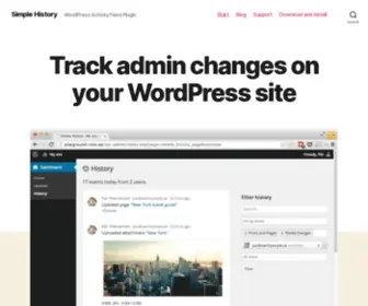 Simple-History.com(WordPress Audit Log Plugin) Screenshot