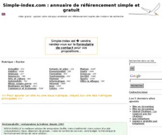 Simple-Index.com(Simple Index : Annuaire de référencement gratuit) Screenshot