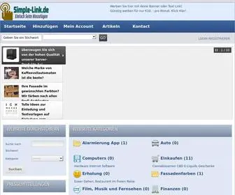 Simple-Link.de(Simple-Link, Einfach Kostenlos Links Erstellen) Screenshot