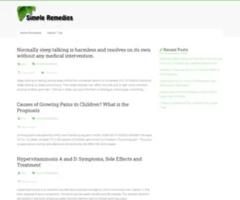 Simple-Remedies.com(Home Remedies and Natural Cures) Screenshot