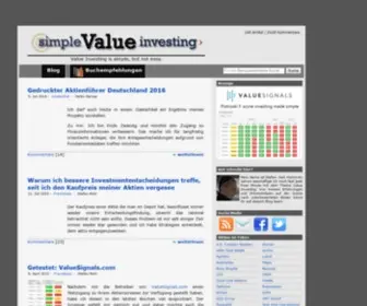 Simple-Value-Investing.de(Simple Value Investing) Screenshot