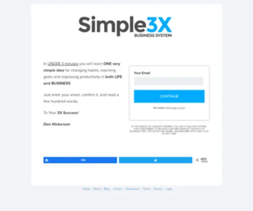 Simple3X.com(Can this simple idea really change your mindset) Screenshot