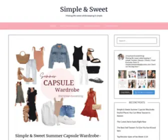 Simpleandsweetblog.com(Making life sweet while keeping it simple) Screenshot