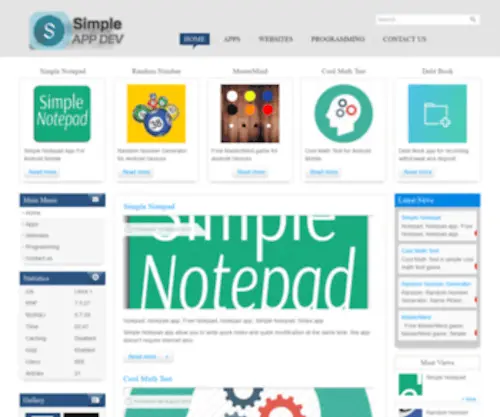 Simpleappdev.com(Simple App Developer) Screenshot