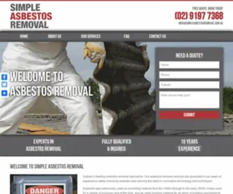 Simpleasbestosremoval.com.au(Asbestos Removal Sydney) Screenshot