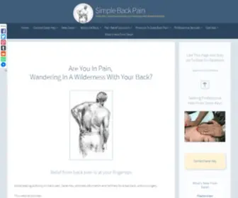 Simplebackpain.com(Simple Back Pain Help) Screenshot