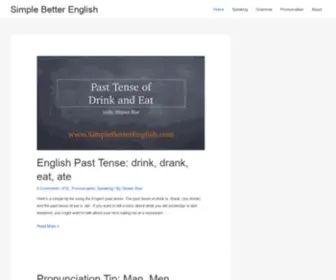 Simplebetterenglish.com(Simple Better English) Screenshot