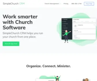 Simplechurchcrm.com(The Best Church Management Software) Screenshot