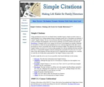 Simplecitations.com(Simple Citations) Screenshot