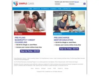 Simpleclass.net(Credit Counseling Certificate Course) Screenshot