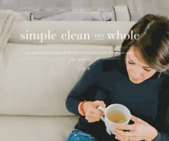 Simplecleanandwhole.com(Simple clean and whole) Screenshot