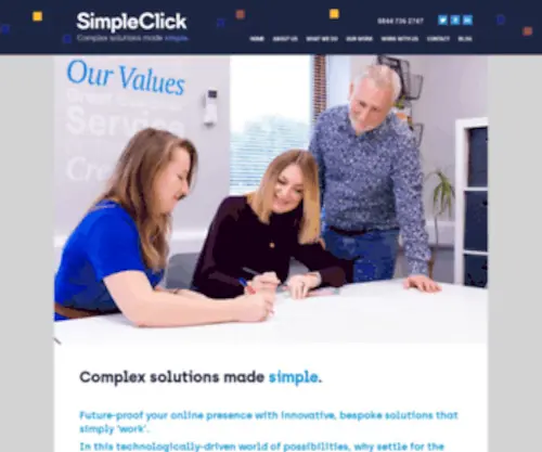Simpleclick.co.uk(Website Design) Screenshot