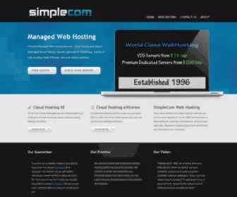 Simplecom.net(SimpleCom Managed Web Hosting) Screenshot