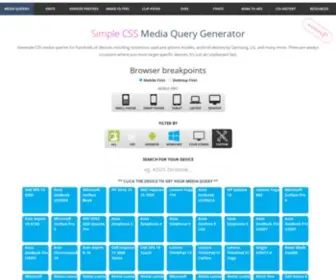 Simplecss.eu(Free CSS Media Query Generator by Simple CSS) Screenshot