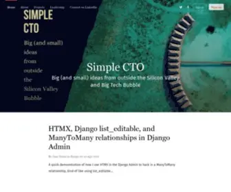 Simplecto.com(Big (and small) ideas from outside the Silicon Valley Bubble) Screenshot