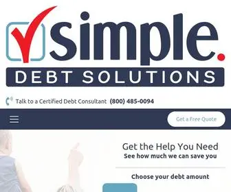 Simpledebtsolutions.com(Simple Debt Solutions) Screenshot