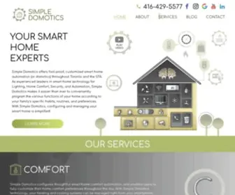 Simpledomotics.com(Smart Home Automation Service Toronto) Screenshot