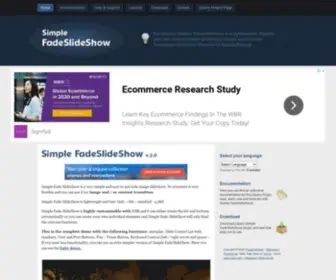Simplefadeslideshow.com(JQuery JavaScript Simple FadeSlideShow by Pascal Bajorat) Screenshot
