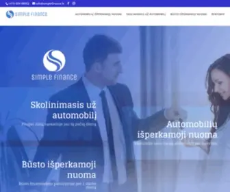 Simplefinance.lt(Autolizingas, paskolos už automobilį, faktoringas) Screenshot