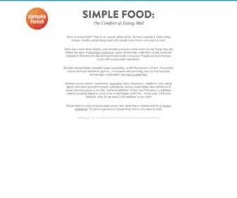 Simplefood.com(Simple food) Screenshot