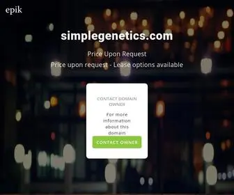 Simplegenetics.com(Simplegenetics) Screenshot