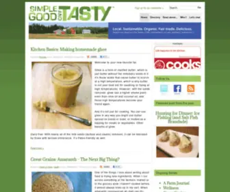 Simplegoodandtasty.com(Local, Sustainable, Organic, and Fair-Trade Food) Screenshot
