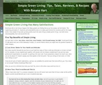 Simplegreenliving.com(Simple Green Living) Screenshot