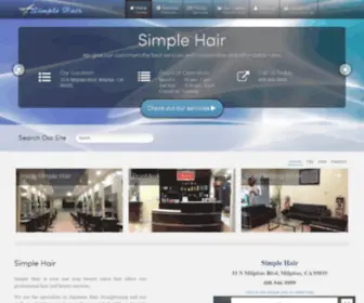 Simplehairs.com(Simple Hair) Screenshot