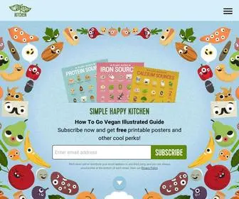 Simplehappykitchen.com(How To Go Vegan Illustrated Guide) Screenshot