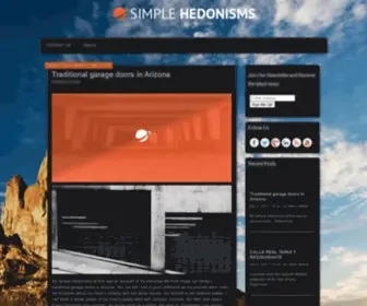 Simplehedonisms.com(域名是企业重要的资产) Screenshot