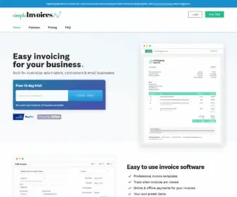 Simpleinvoices.com.au(Simple Invoices) Screenshot