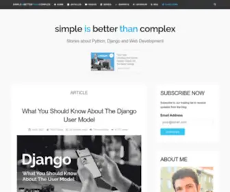 Simpleisbetterthancomplex.com(Simple is Better Than Complex) Screenshot