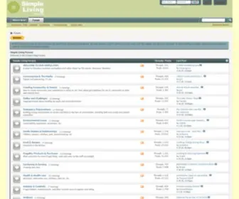 Simplelivingforum.net(Simple Living Forums) Screenshot