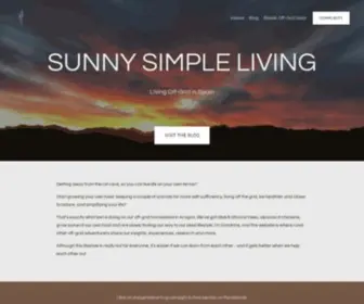 Simplelivingspain.com(Sunny Simple Living) Screenshot