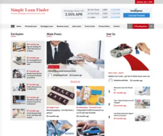 Simpleloanfinder.com(Personal, Mortgage, Business and Auto Loans) Screenshot