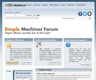 Simplemachines.org(Simple Machines Forum) Screenshot