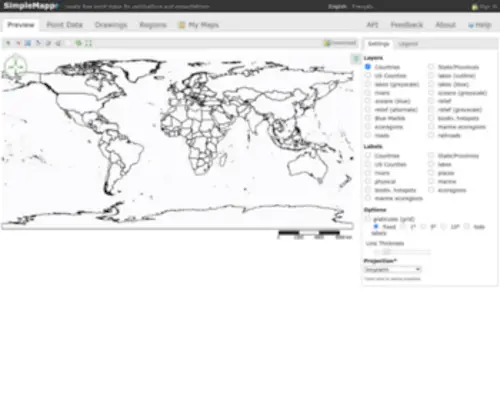 Simplemappr.net(Publication) Screenshot