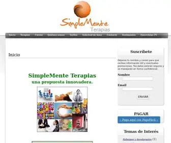 Simplementeterapias.cl(Simplemente Terapias) Screenshot