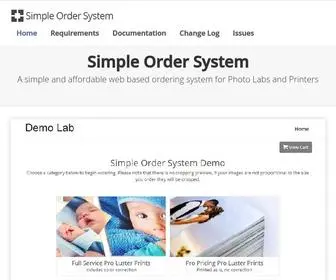 Simpleordersystem.com(Simple Order System for Photo Labs and Printers) Screenshot