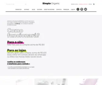 Simpleorganic.com.br(Simple Organic) Screenshot