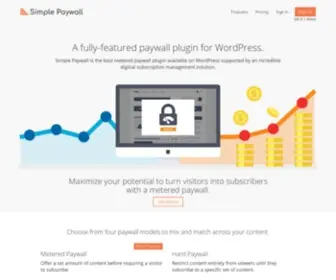 Simplepaywall.com(Metered Paywall for WordPress) Screenshot