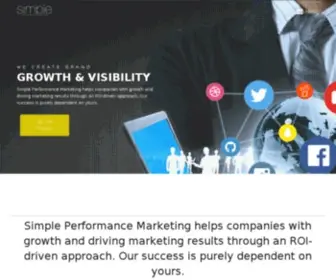 Simpleperformancemarketing.com(Marketing Firm) Screenshot